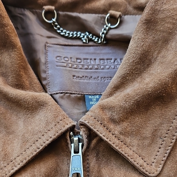 Men's Brown Golden Bear Suede Jacket XL - Picture 2 of 13